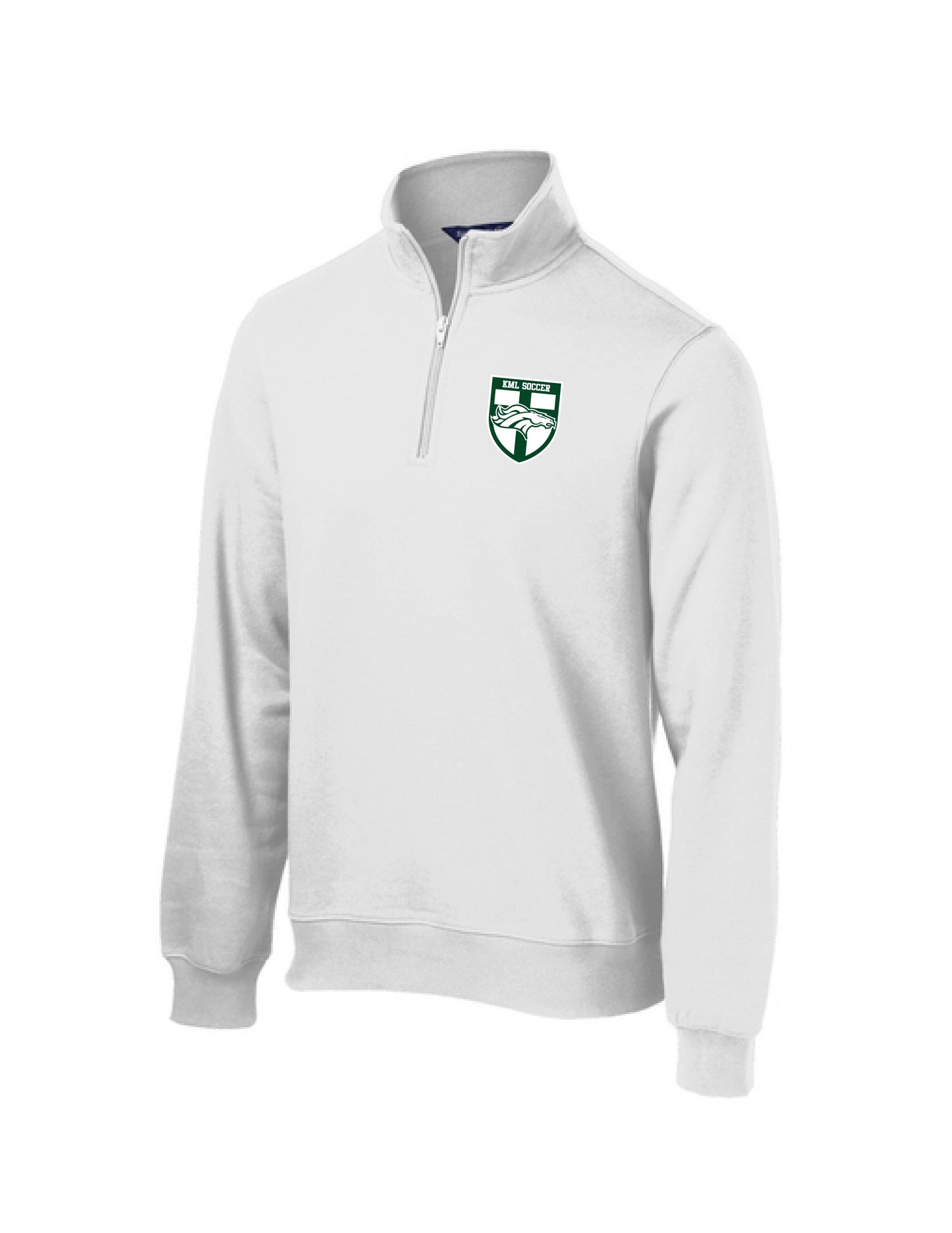 KML quarter-zip white
