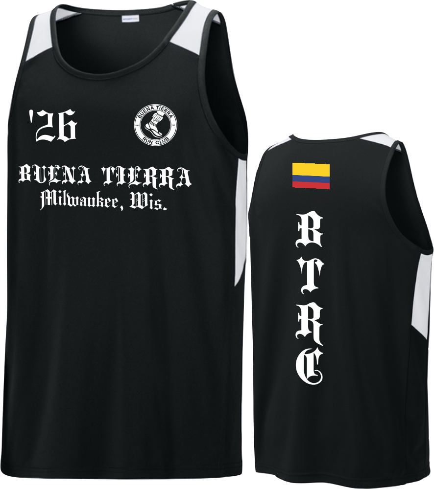 Buena Tierra Sport-Tek Club Tank - Black / Men's / COLOMBIA