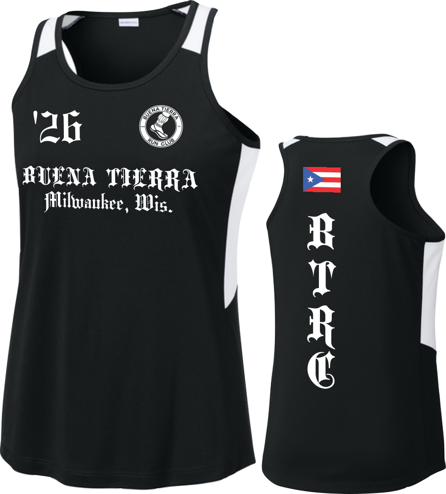 Buena Tierra Sport-Tek Club Tank - Black / Women's / PUERTO RICO