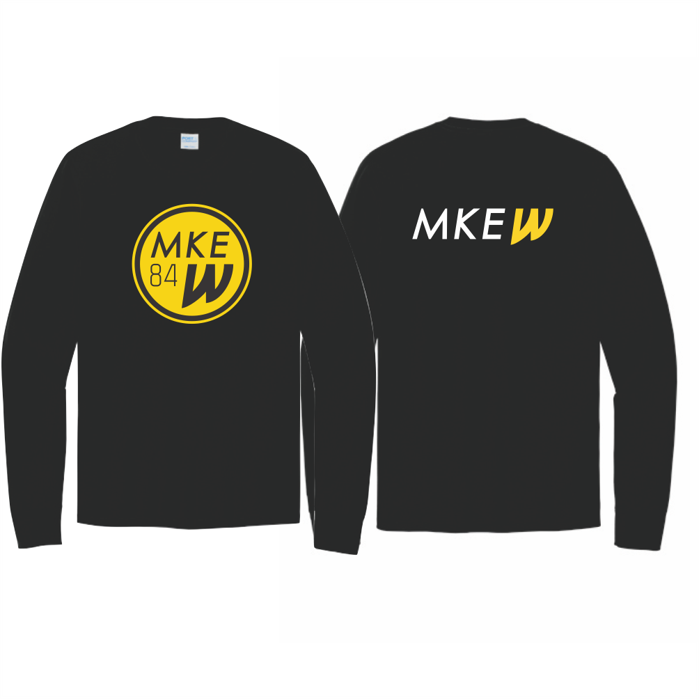 MKE Wave Gildan Heavy Cotton LS T-Shirt - Black