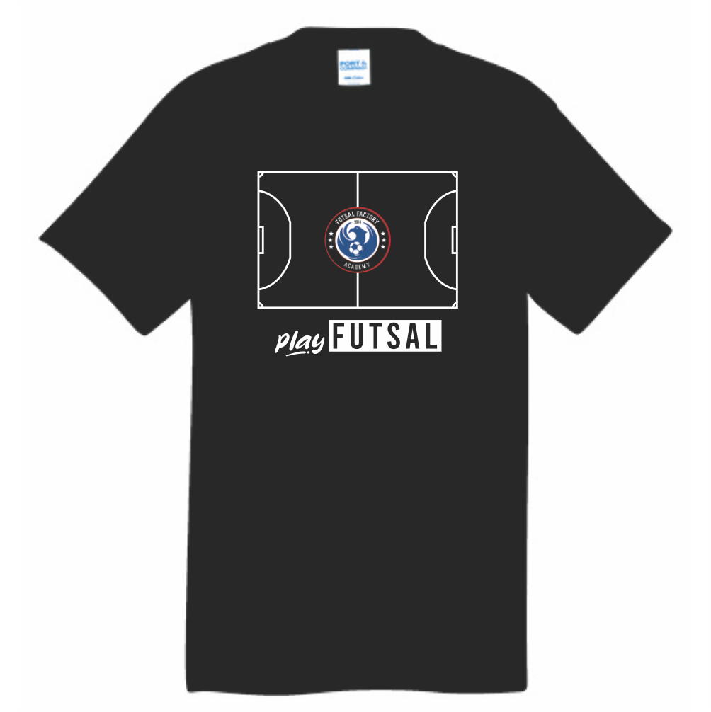 FFA Core Cotton FUTSAL COURT Tee - Black