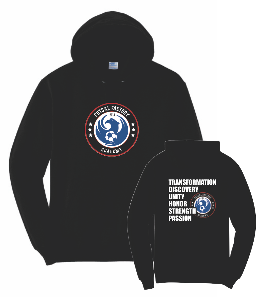 FFA Core Fleece Pullover Hooded Logo Sweatshirt - Black