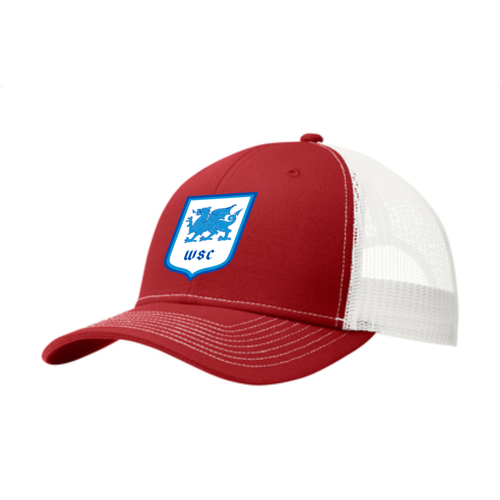 WSC Snapback Trucker Cap - Red and White