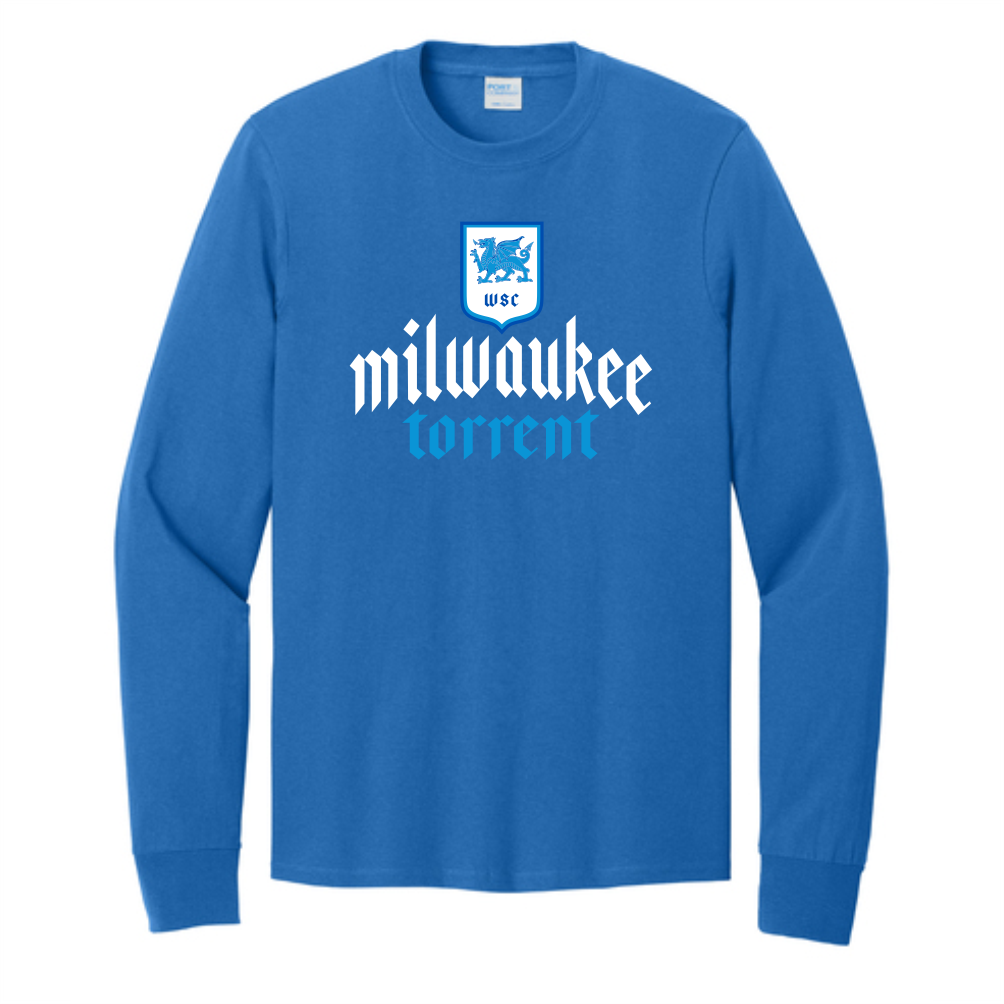 WSC Long Sleeve Core Cotton Tee - Royal