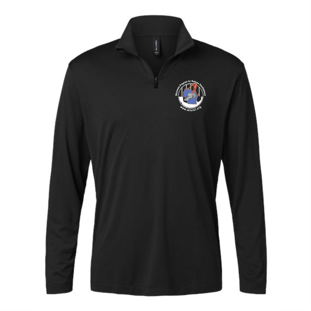 WisRef Allpro Pro-Lock Performance 1/4 Zip Pullover - Black