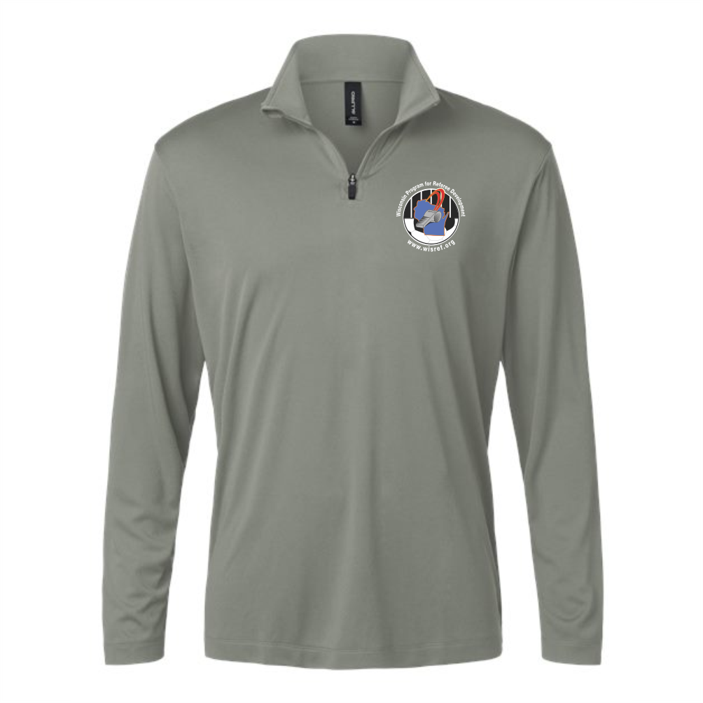 WisRef Allpro Pro-Lock Performance 1/4 Zip Pullover - Greystone