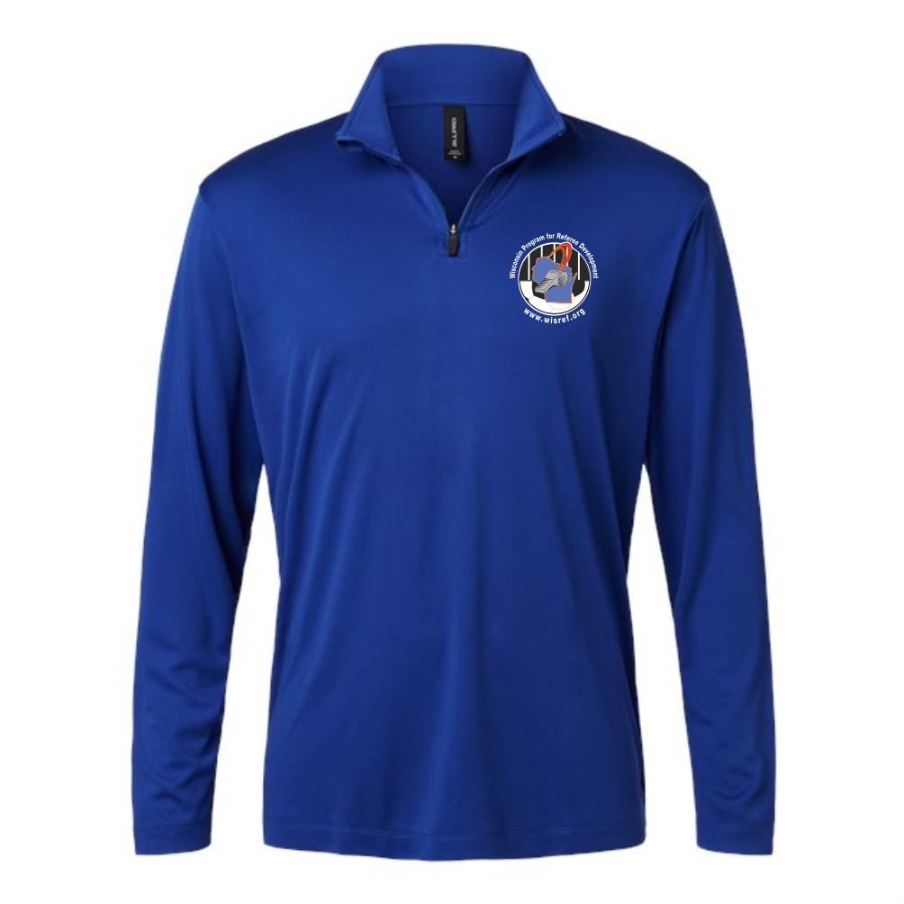 WisRef Allpro Pro-Lock Performance 1/4 Zip Pullover - Royal