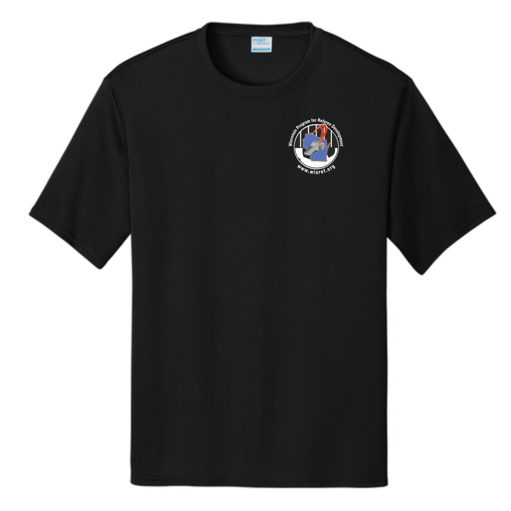 WisRef Port & Co Performance Tee - Black