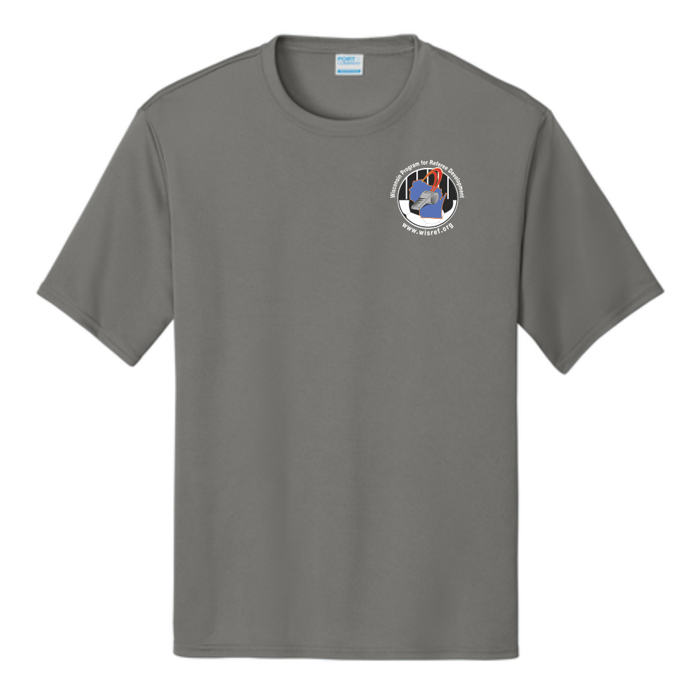 WisRef Port & Co Performance Tee - Grey Concrete