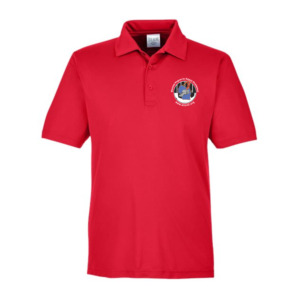 WisRef Team365 Zone Performance Polo - Red