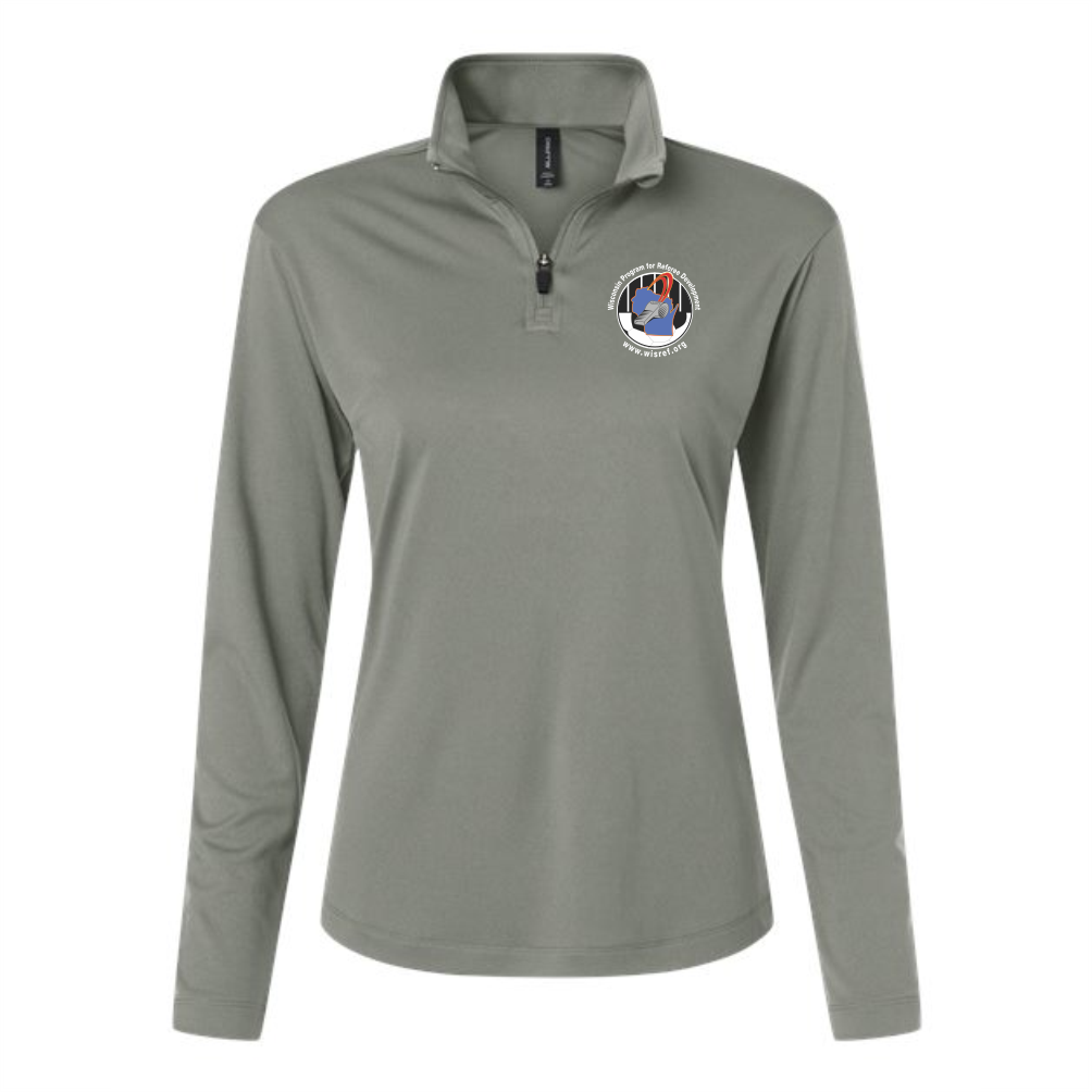 WisRef Women's Allpro Pro-Lock Performance 1/4 Zip Pullover - Greystone