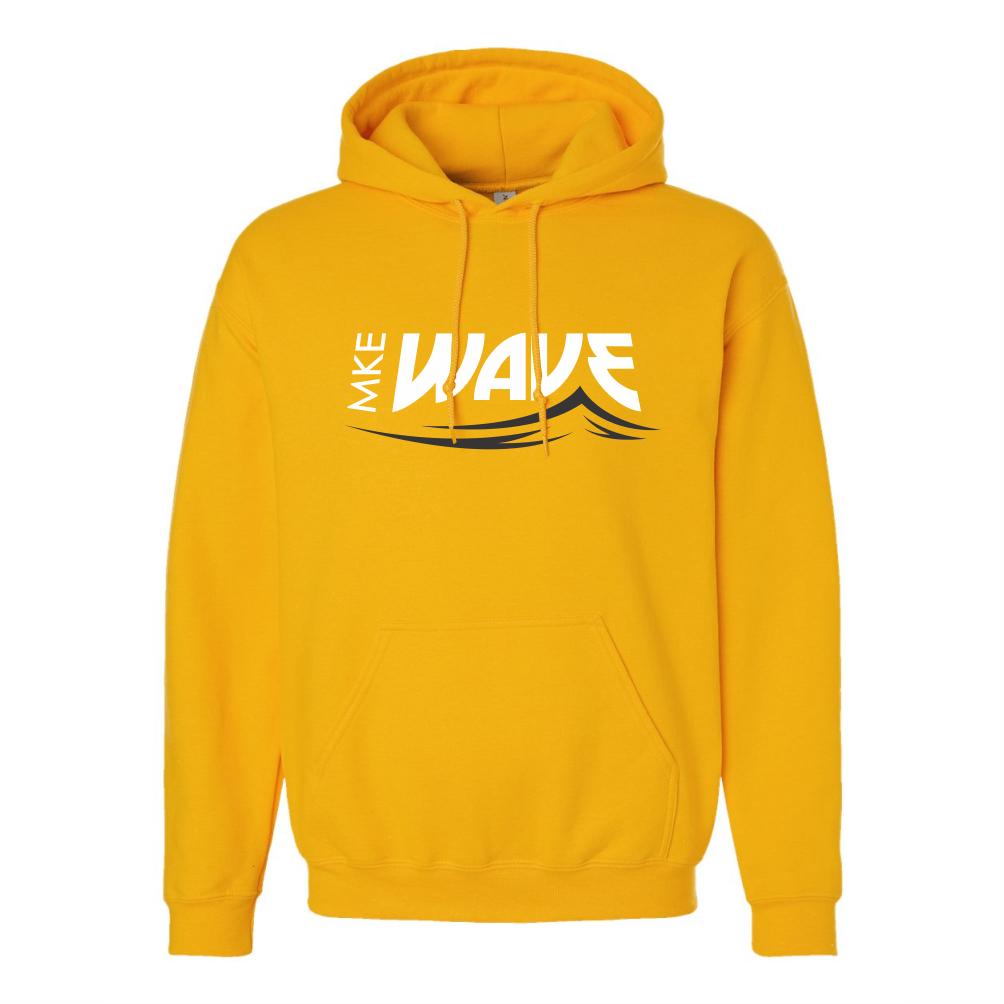 MKE Wave Gildan Heavy Blend Hooded Sweatshirt - Yellow