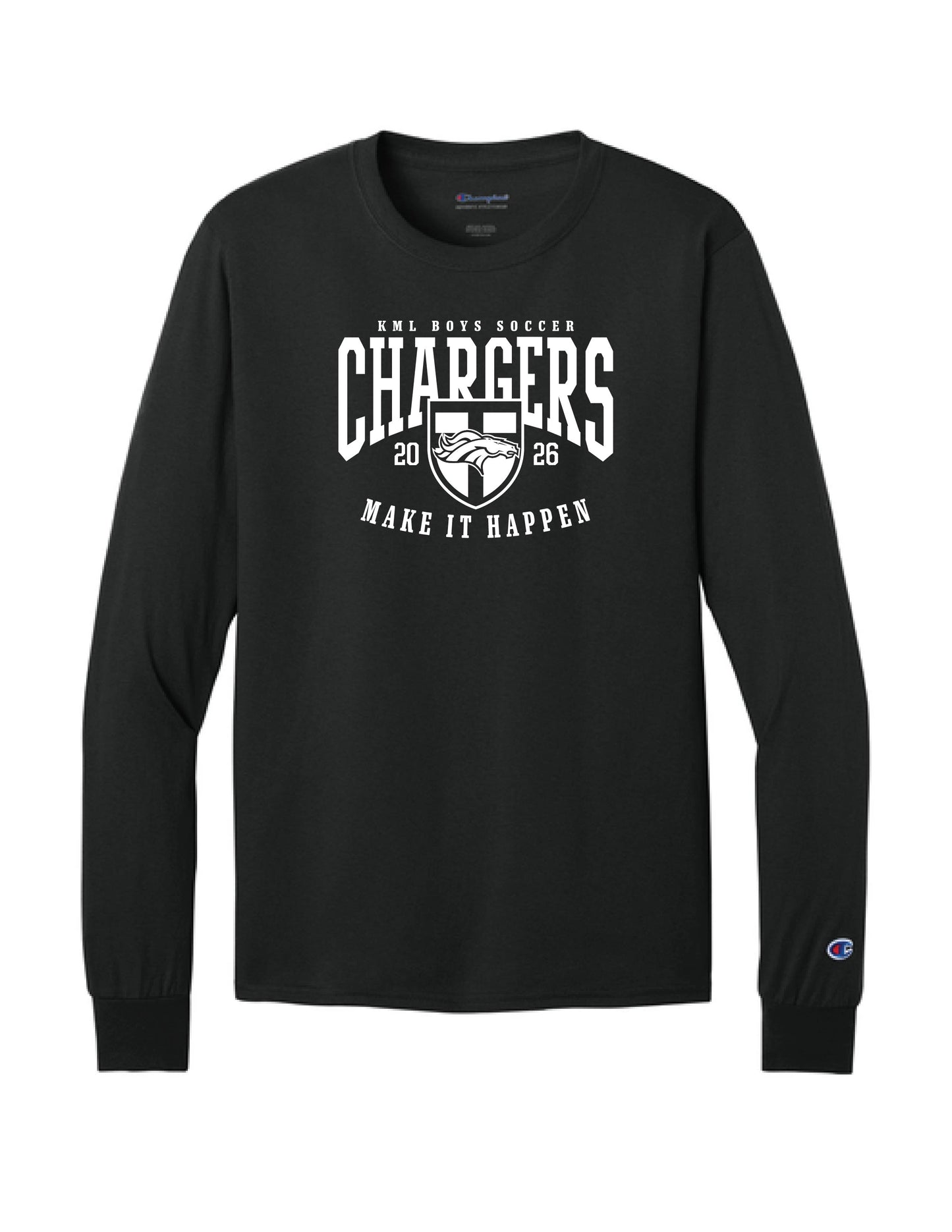 KML Chargers Soccer Long sleeve tee black