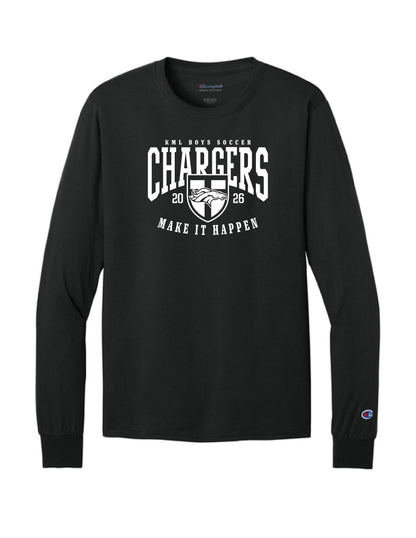 KML Chargers Soccer Long sleeve tee black