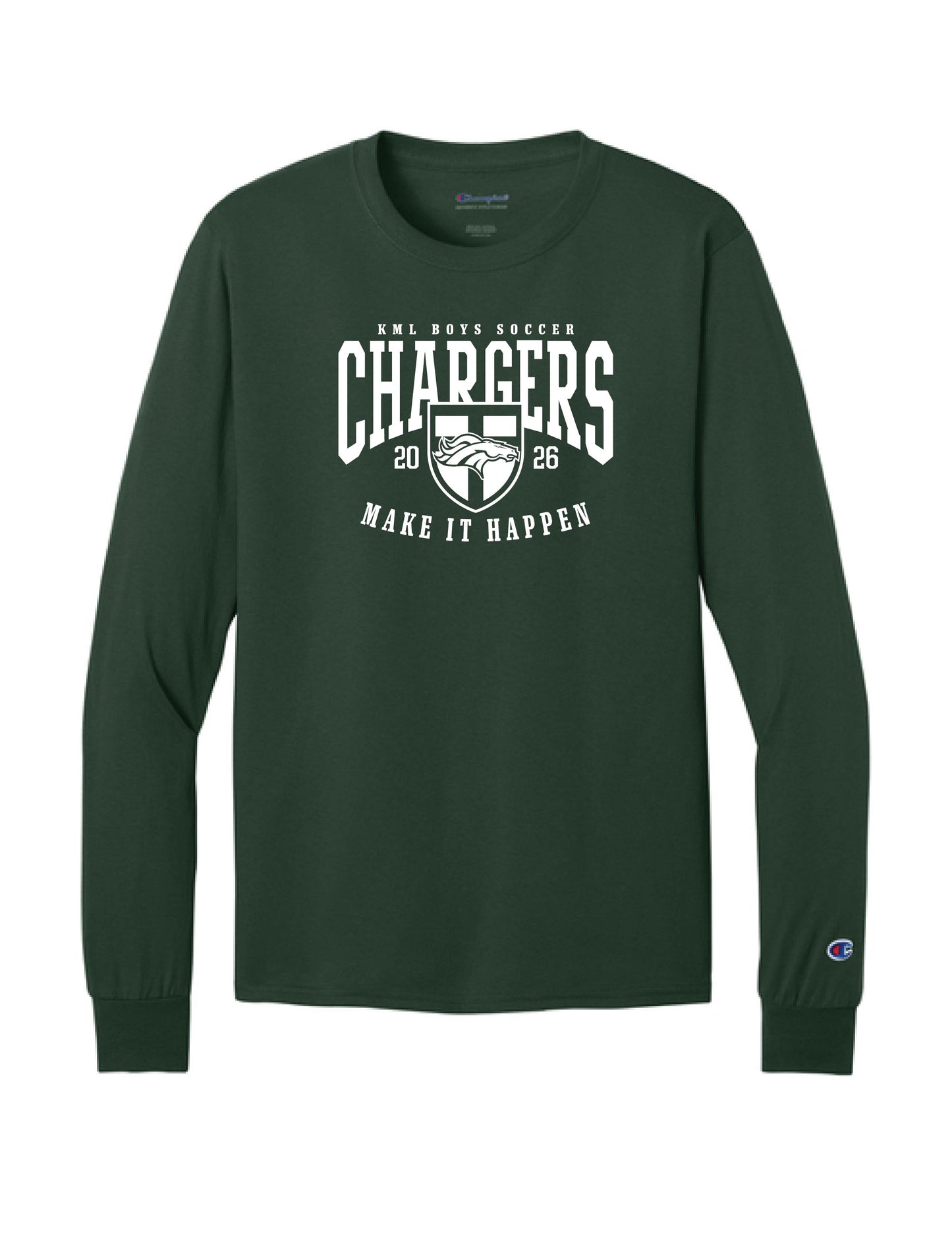 KML Chargers Soccer Long sleeve tee dark green