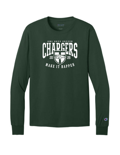 KML Chargers Soccer Long sleeve tee dark green