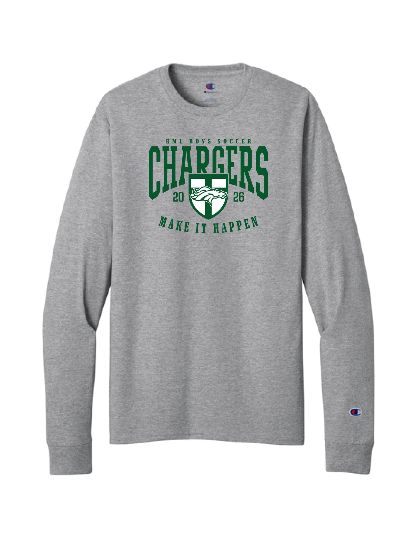 KML Chargers Soccer Long sleeve tee light steel