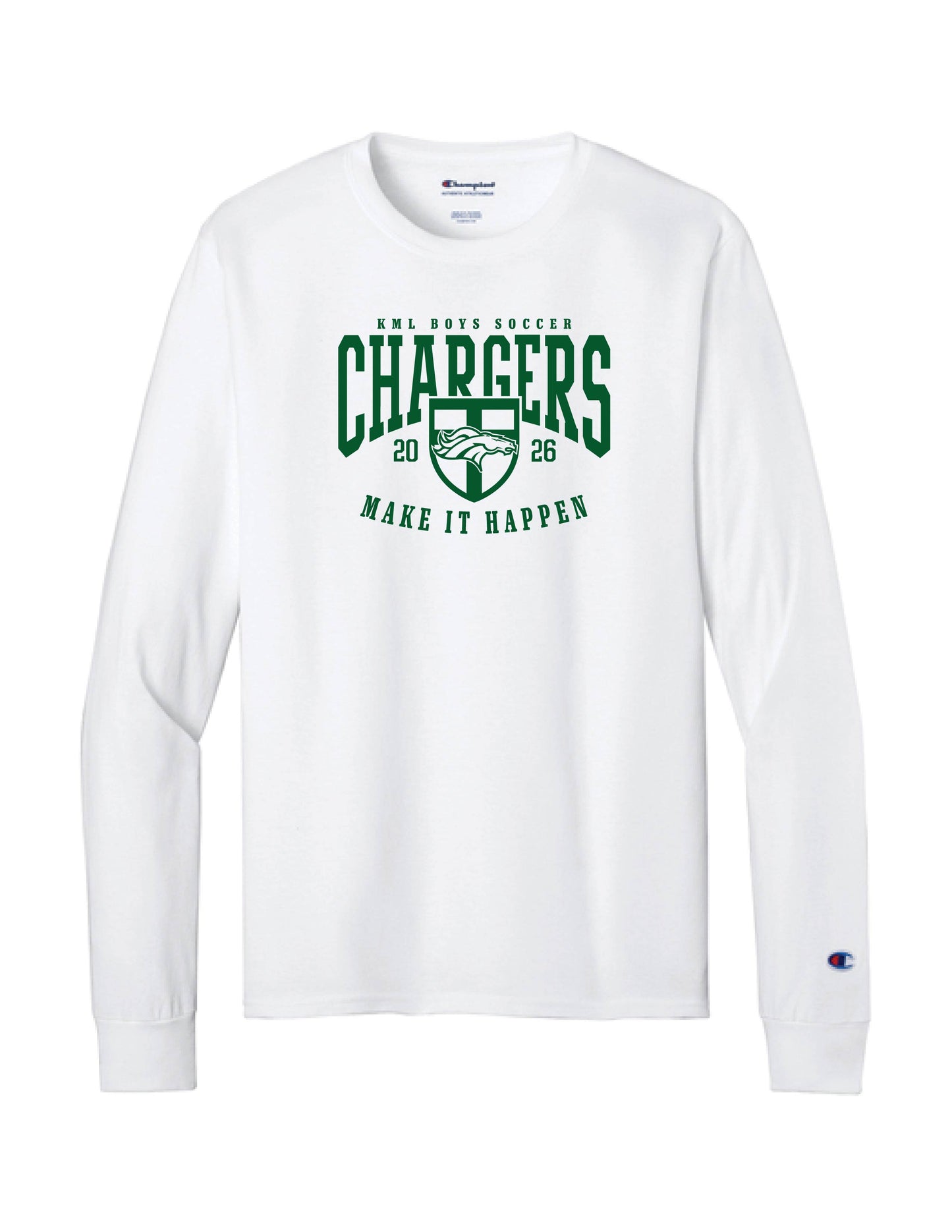 KML Chargers Soccer Long sleeve tee white
