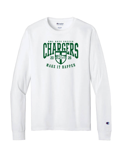 KML Chargers Soccer Long sleeve tee white