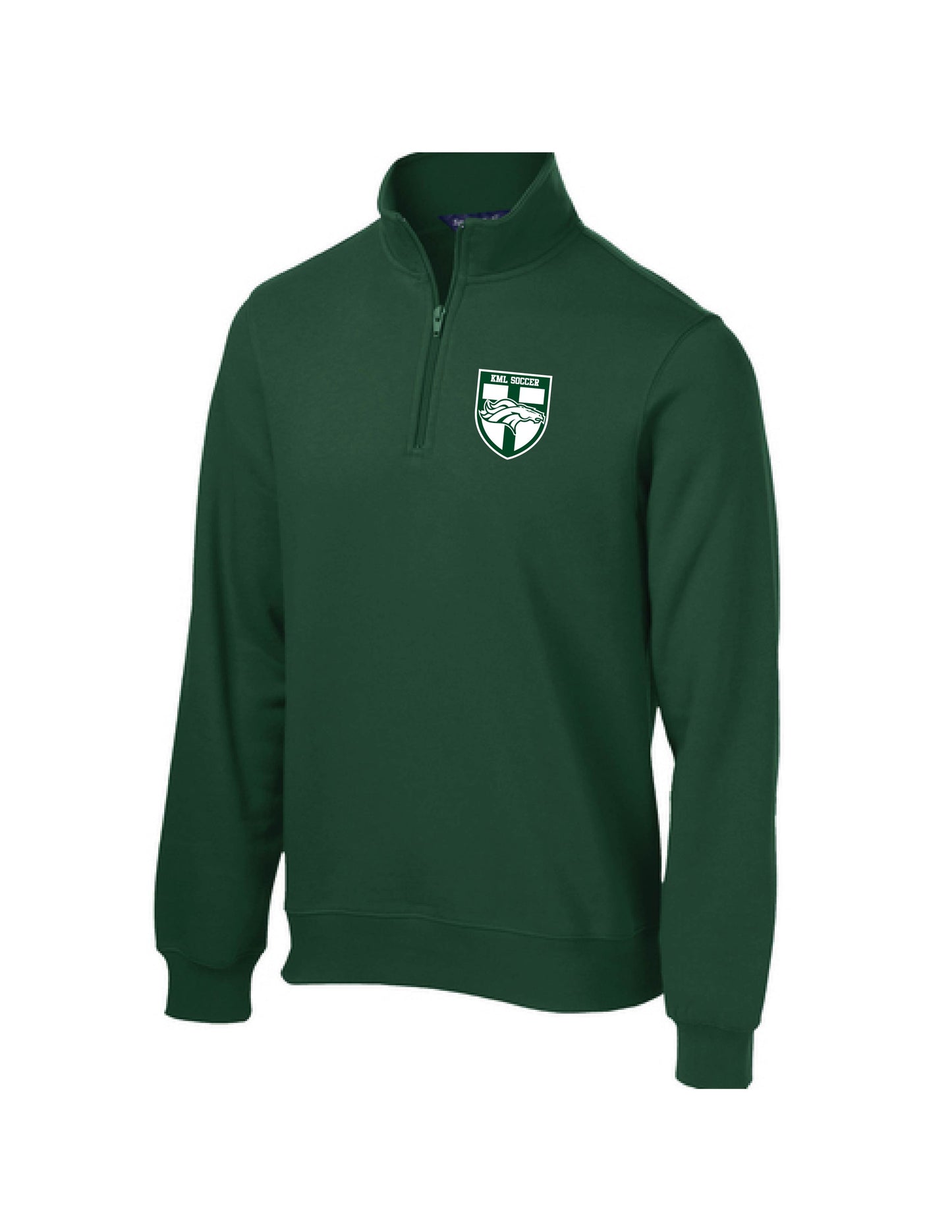 KML quarter-zip forest green