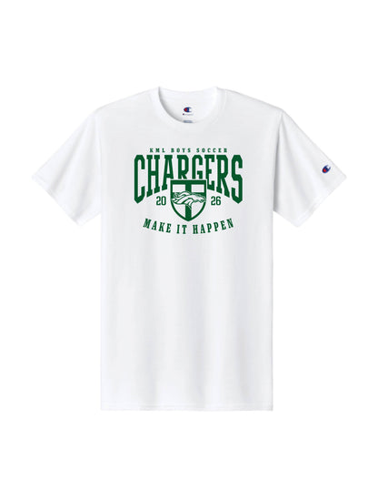 KML Chargers soccer tee white