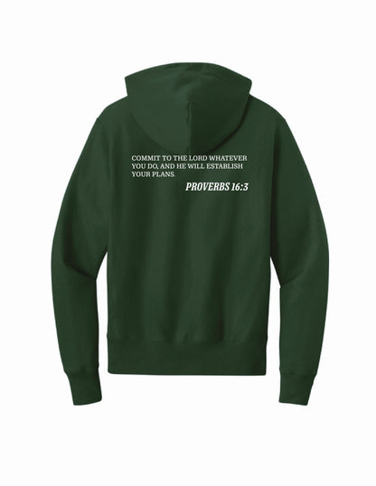 KML Chargers soccer hooded sweatshirt dark green