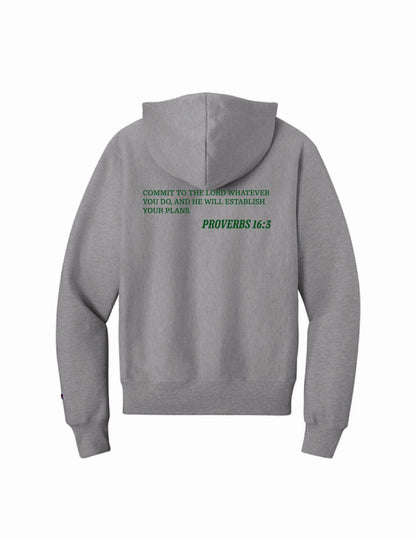 KML Chargers soccer hooded sweatshirt oxford grey