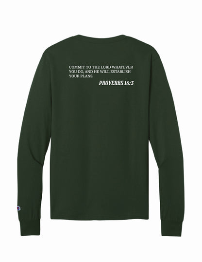 KML Chargers Soccer Long sleeve tee dark green