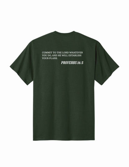 KML Chargers soccer tee dark green