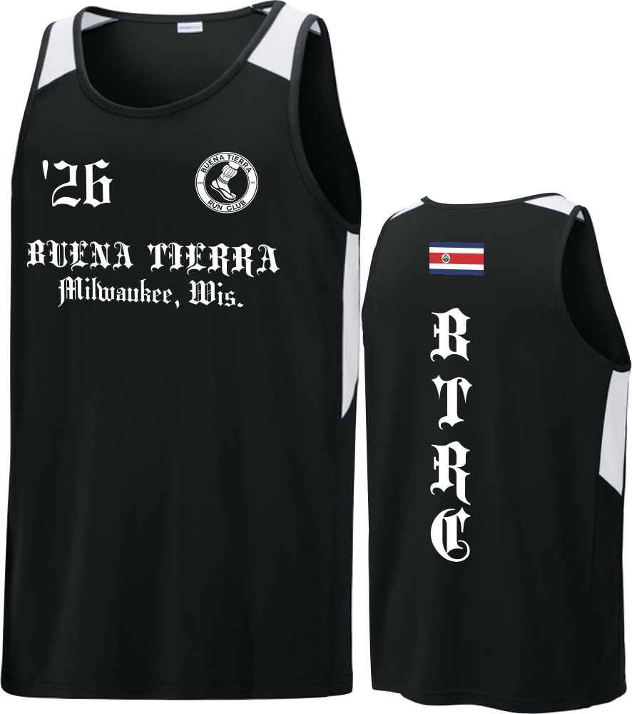 Buena Tierra Sport-Tek Club Tank - Black / Men's / COSTA RICA