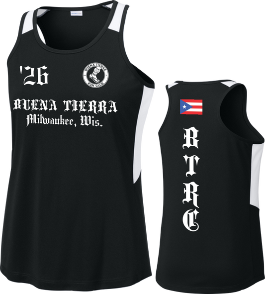 Buena Tierra Sport-Tek Club Tank - Black / Women's / PUERTO RICO
