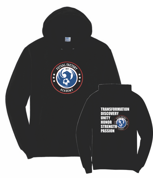 FFA Core Fleece Pullover Hooded Logo Sweatshirt - Black