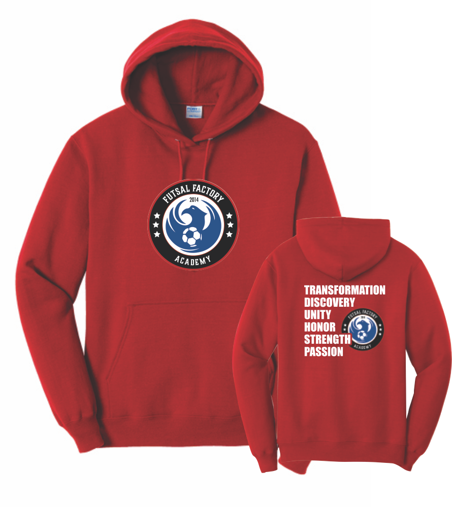 FFA Core Fleece Pullover Hooded Logo Sweatshirt - Red