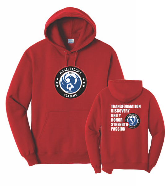 FFA Core Fleece Pullover Hooded Logo Sweatshirt - Red