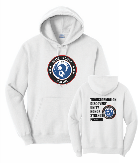 FFA Core Fleece Pullover Hooded Logo Sweatshirt - White