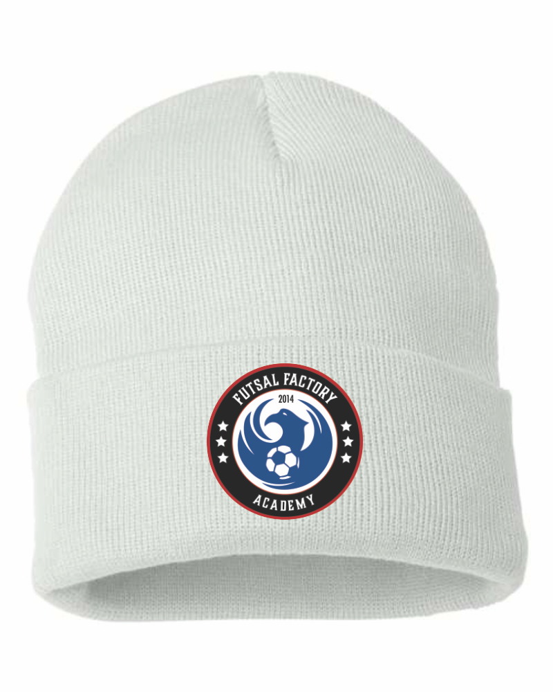 FFA 12" Solid Cuffed Beanie - White