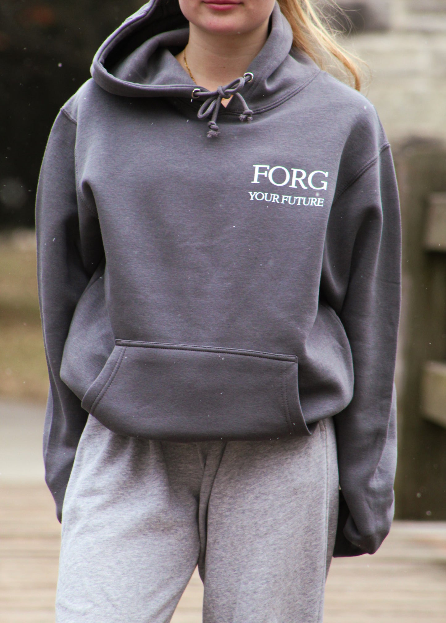 Focus, Optimism, Resilience, Growth Heavy Weight Hoodie