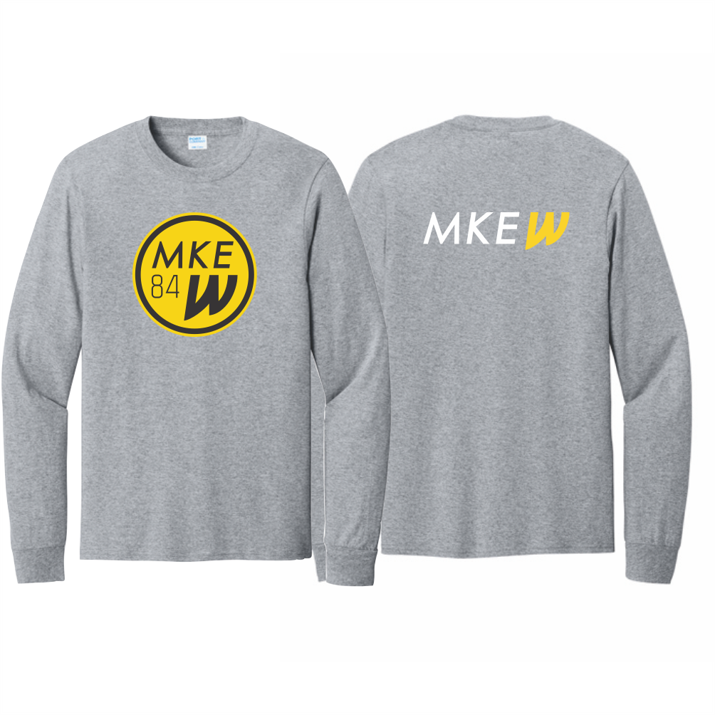 MKE Wave Gildan Heavy Cotton LS T-Shirt - Sport Grey