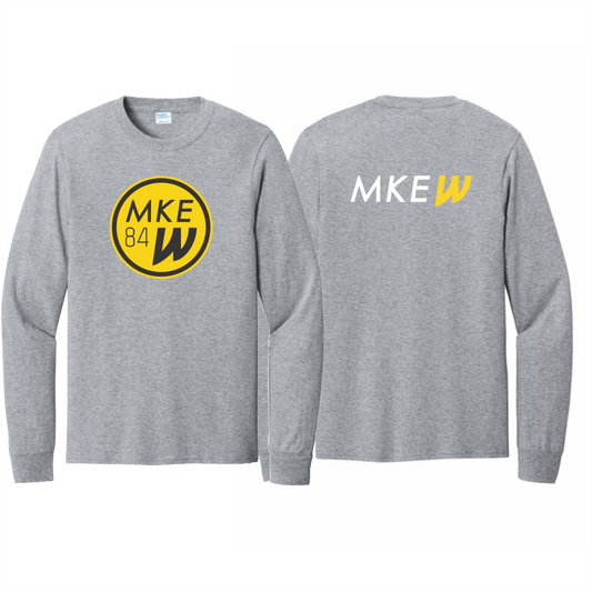 MKE Wave Gildan Heavy Cotton LS T-Shirt - Sport Grey