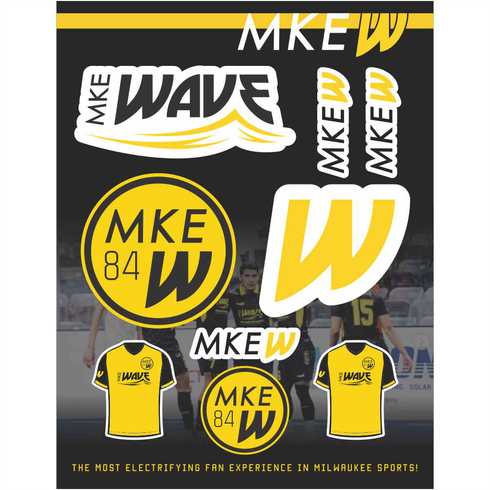 MKE Wave Sticker Sheet