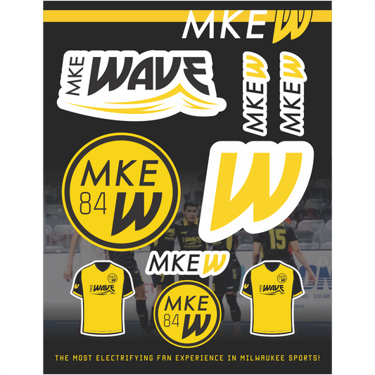 MKE Wave Sticker Sheet