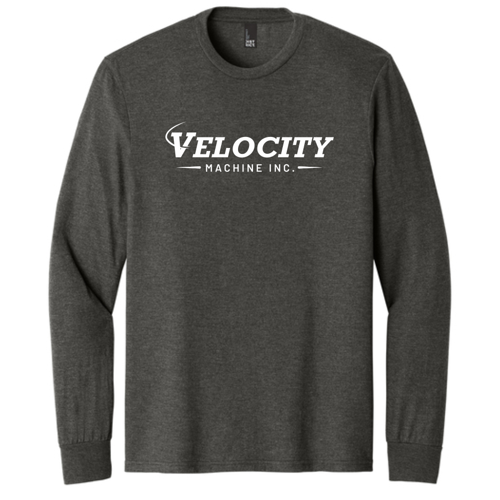 District Perfect Tri Long Sleeve - Heathered Charcoal