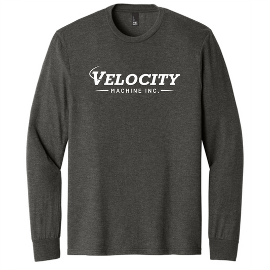 District Perfect Tri Long Sleeve - Heathered Charcoal