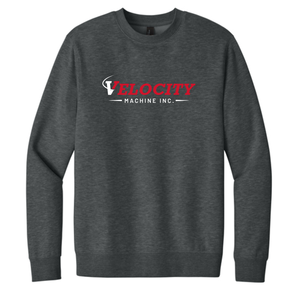 District V.I.T. Fleece Crew - Heathered Charcoal