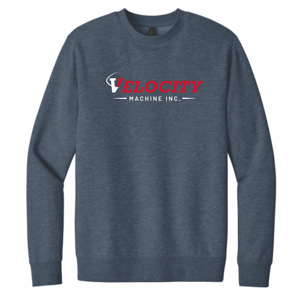 District V.I.T. Fleece Crew - Heathered Navy