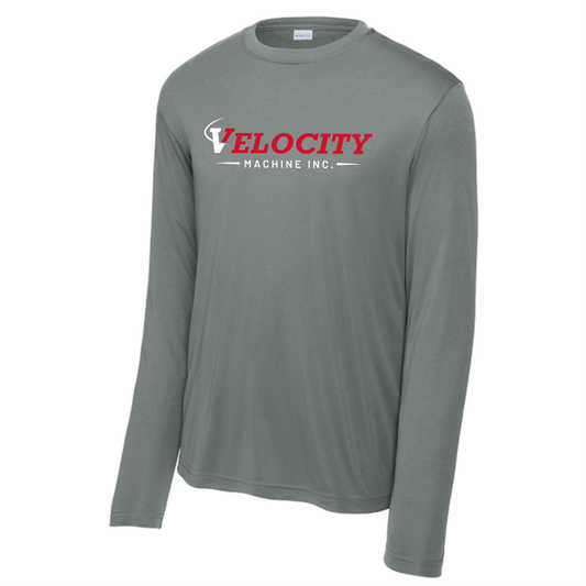 Sport-Tek Long Sleeve PosiCharge Competitor Tee - Grey Concrete