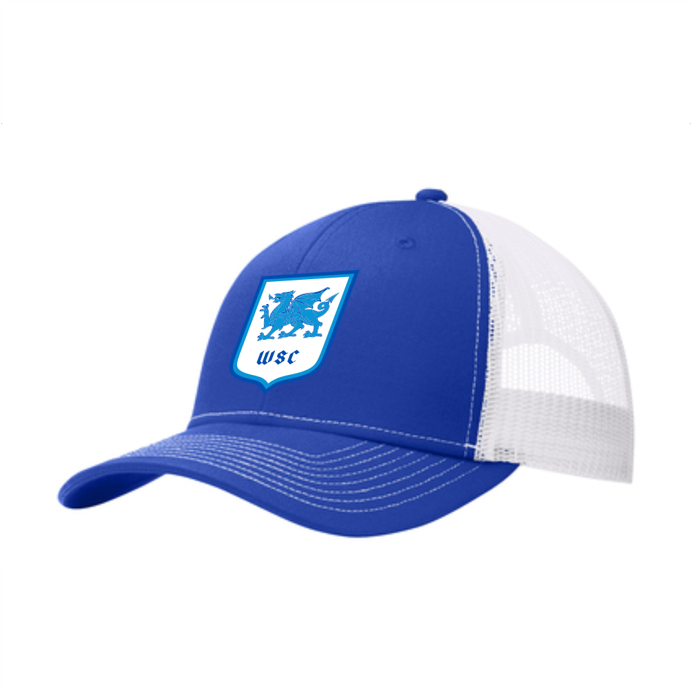 WSC Snapback Trucker Cap - Royal and White