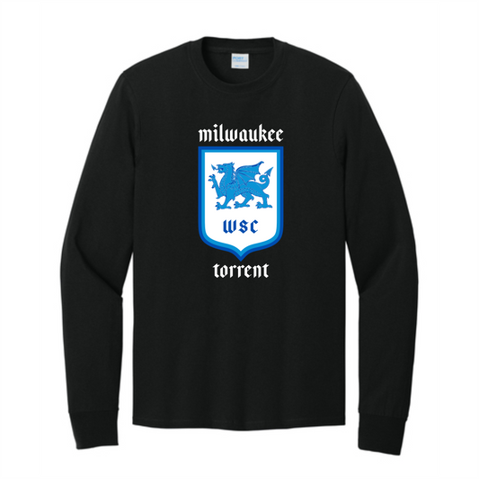 WSC Long Sleeve Core Cotton Tee - Black