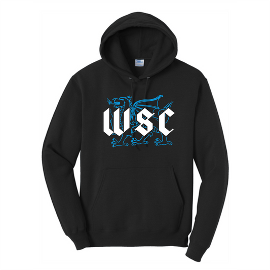 WSC Core Fleece Pullover Hooded Sweatshirt - Black