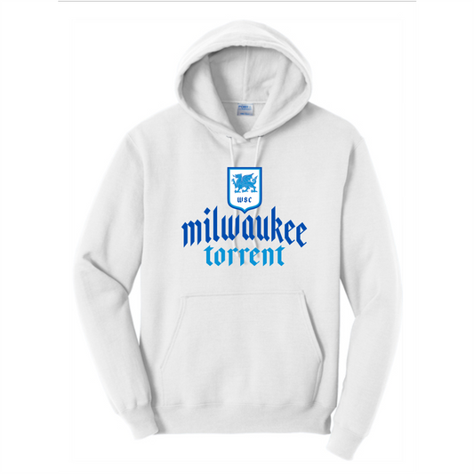 WSC Core Fleece Pullover Hooded Sweatshirt - White